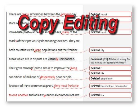 Editing and proofreading service